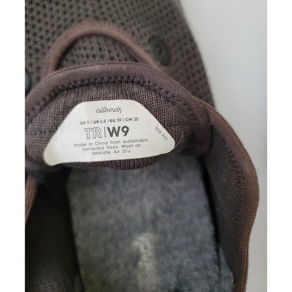 Allbirds Women's Tree Runner Charcoal Casual Comfort Lightweight Sneakers Size 9 - Picture 7 of 7